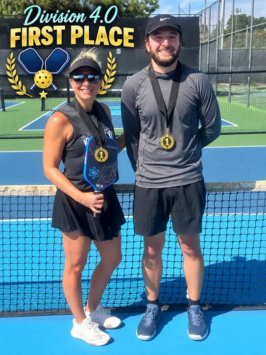 Tournament winners at Anaheim Tennis and Pickleball Center