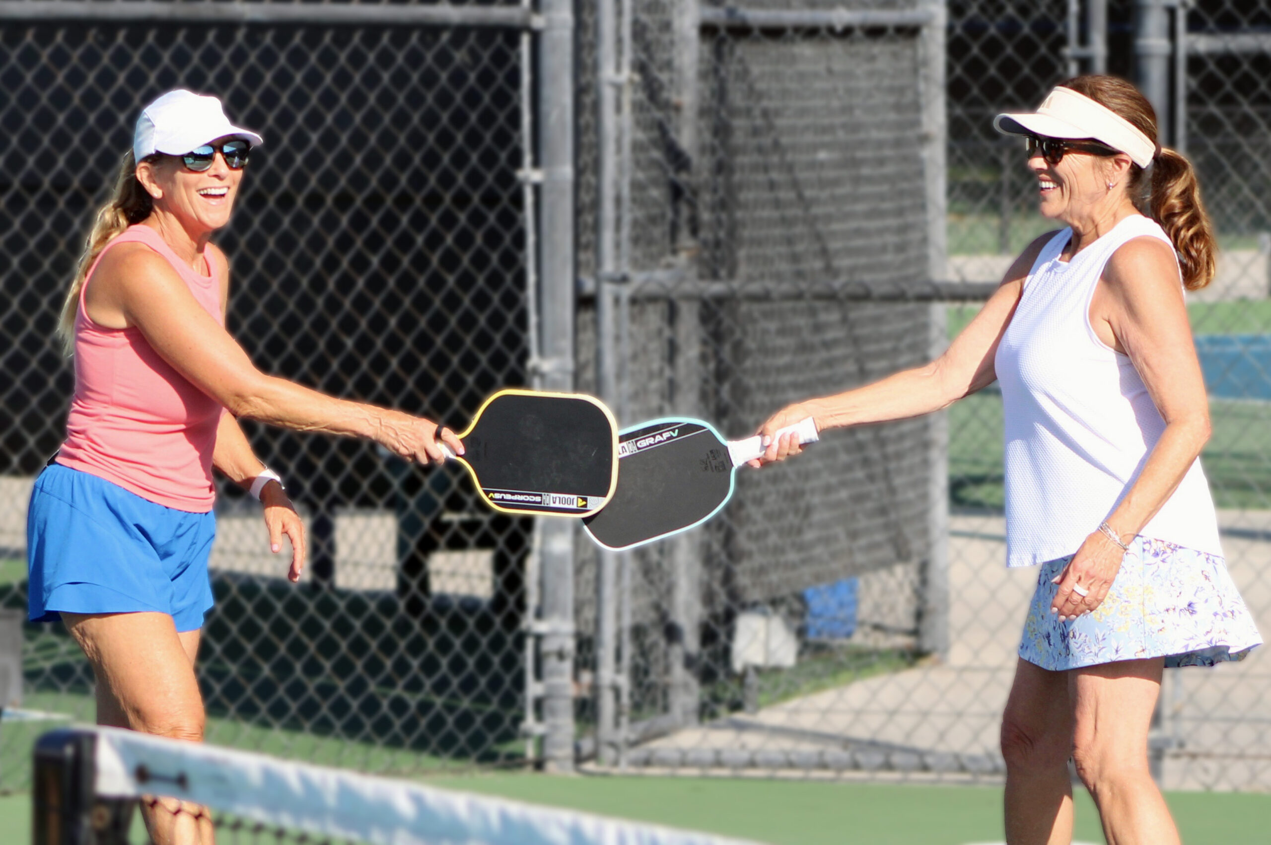 Pickleball players enjoying the courts at Anaheim Tennis and Pickleball Center