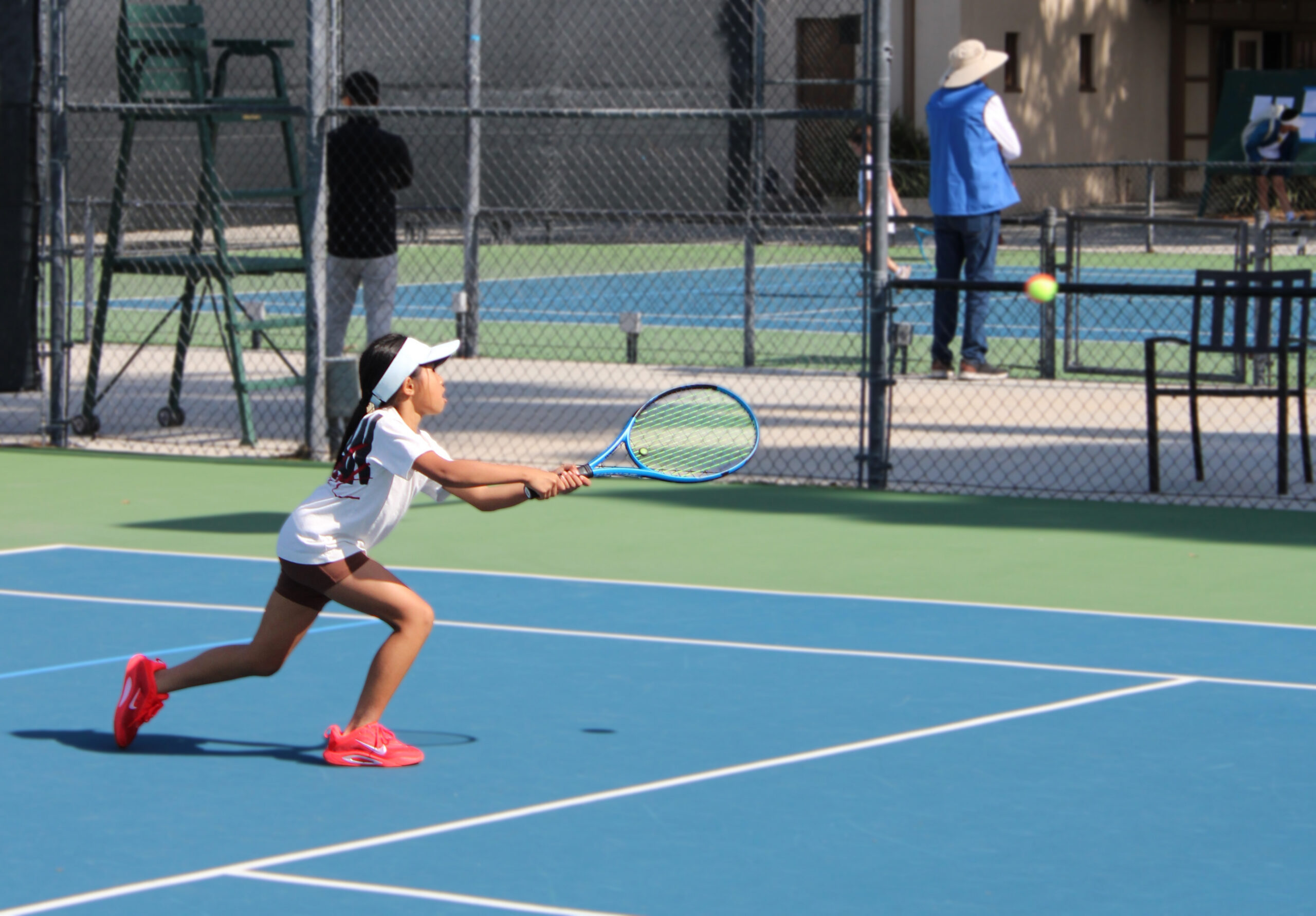Tennis player at Anaheim Tennis Center