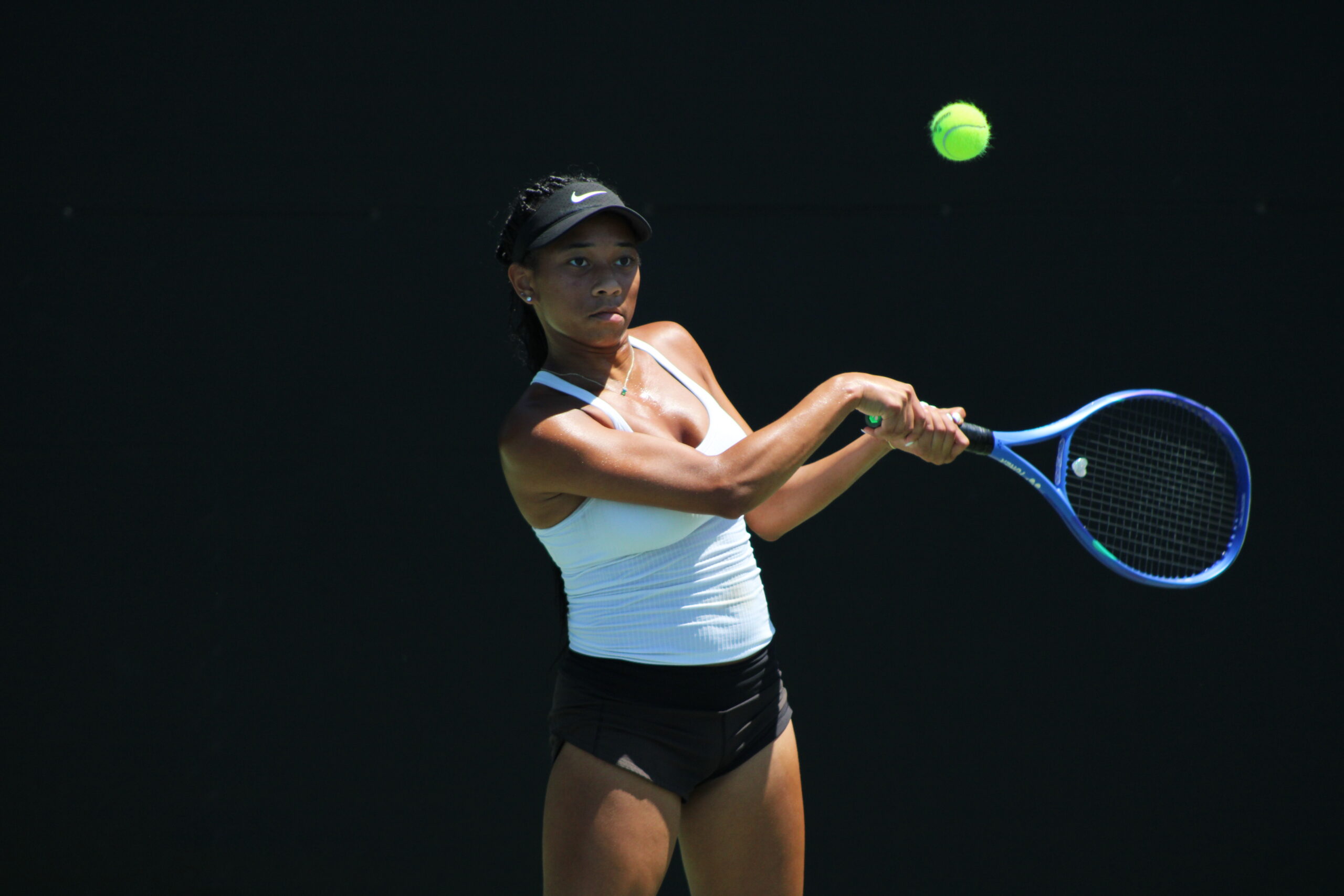 Tennis players at Anaheim Tennis and Pickleball Center