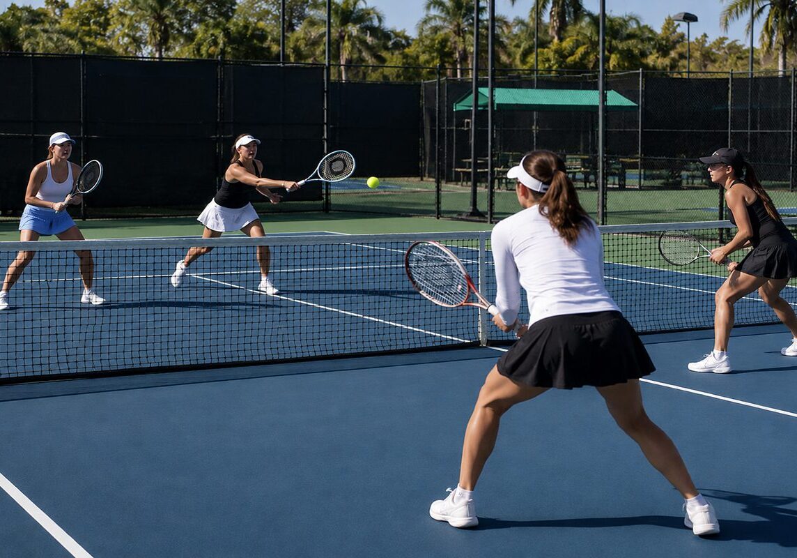 Tennis league play